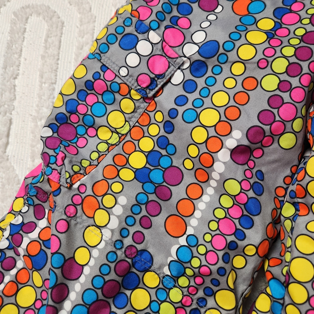 Hanna Andersson Girls Multicolor Polka Dot Snowpants Ski Snow Size 120 US 6-7 - Picture 2 of 5